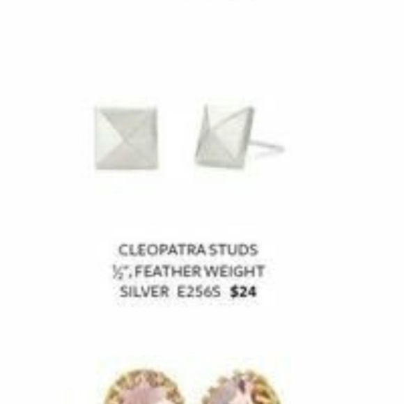 Stella & Dot | Elegantly Edgy⚔️Vintage SILVER Cleopatra Studs - Picture 5 of 5